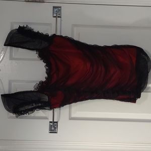 Women's dressy tank with lace size medium